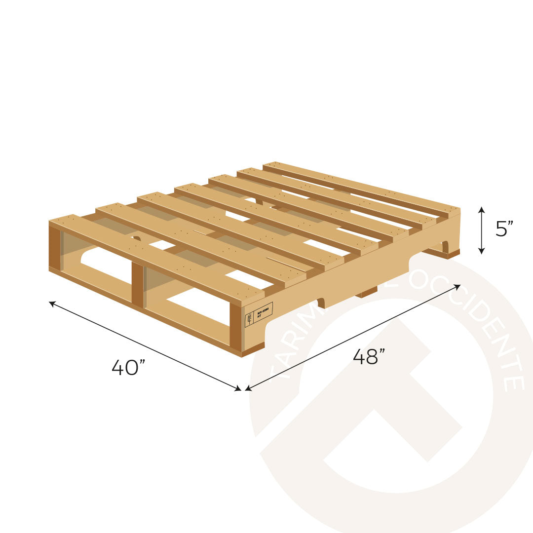 Tarima de tres polines parche